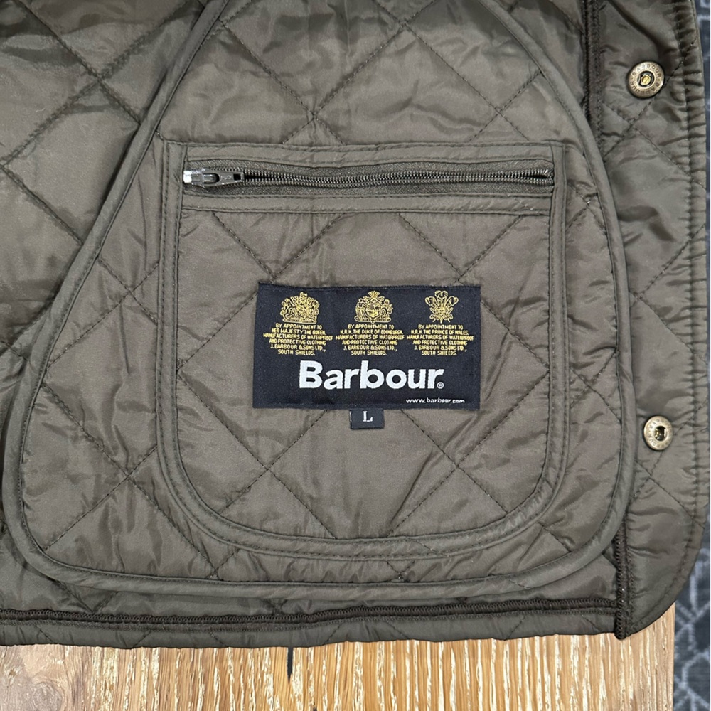 Barbour Quilted Jacket - Dark Olive - Picture 3 of 3
